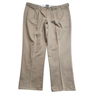 Lands' End Traditional Fit Men's Pleated Khaki Pants Sz 50T Normcore